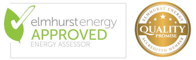 Energy Performance Certificates by Qualified Domestic Energy Assessors Elmhurst Energy Approved Energy Assessor Quality Promise Logo